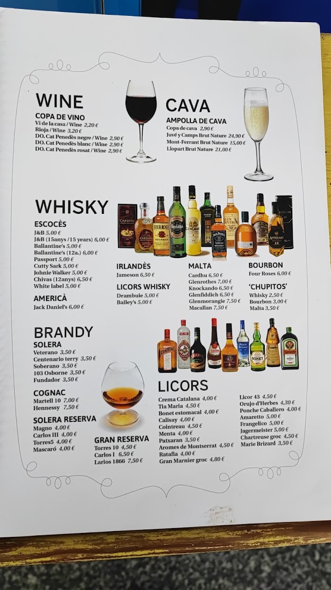 Menu Bar Restaurant Stella Maris-1